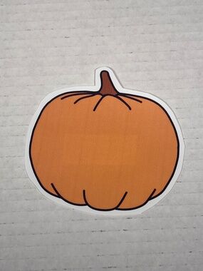 Pumpkin Vinyl Cut Sticker